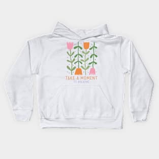 Danish pastel Take a moment to breathe Kids Hoodie